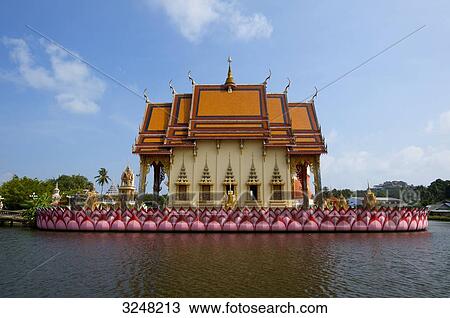 Stock Image - Temple, Bo Phut, Ko Samui, Thailand . Fotosearch