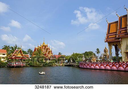 Stock Photo - Temple, Bo Phut, Ko Samui, Thailand . Fotosearch