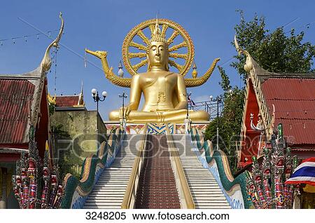 Stock Photography - Temple, Bo Phut, Ko Samui, Thailand . Fotosearch