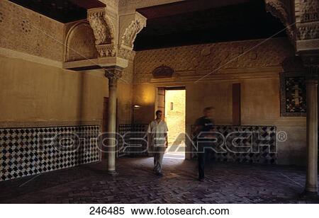 Tourists in hall, Alhambra, Granada, Granada Province, Andalusia, Spain View Large Photo Image Stock Photography - Tourists in hall, Alhambra, Granada, Granada Province, Andalusia, Spain . Fotosearch