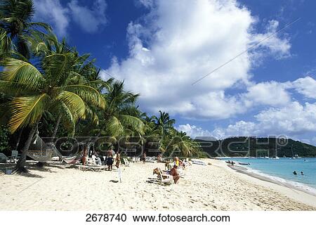 Tourists on the beach, White Bay, Jost Van Dyke, British Virgin Islands View Large Photo Image Stock Image - Tourists on the beach, White Bay, Jost Van Dyke, British Virgin Islands . Fotosearch