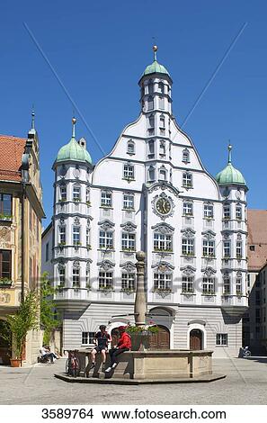 Town hall, Memmingen, Bavaria, Germany, Europe View Large Photo Image Picture - Town hall, Memmingen, Bavaria, Germany, Europe . Fotosearch