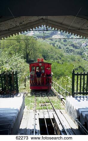Train leaving platform on hill, Montecatini Alto, Tuscany, Italy View Large Photo Image Stock Image - Train leaving platform on hill, Montecatini Alto, Tuscany, Italy . Fotosearch