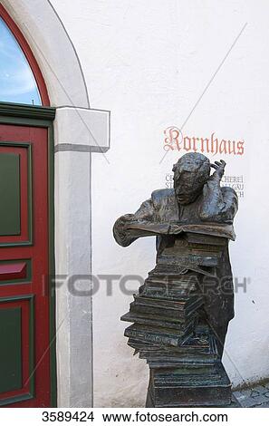 Wahrheitssucher in front of library, Wangen im Allgaeu, Baden-Wuerttemberg, Germany, Europe View Large Photo Image Picture - Wahrheitssucher in front of library, Wangen im Allgaeu, Baden-Wuerttemberg, Germany, Europe . Fotosearch
