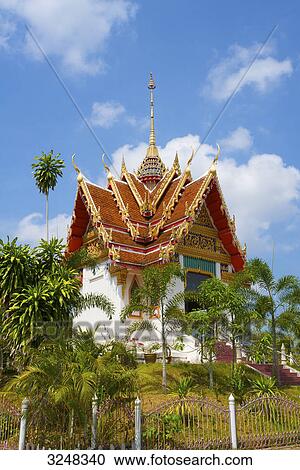 Stock Image - Wat Phra Tong Temple, Phuket, Thailand . Fotosearch