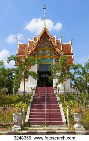 Stock Photograph - Wat Phra Tong, Thalang, Phuket, Thailand . Fotosearch