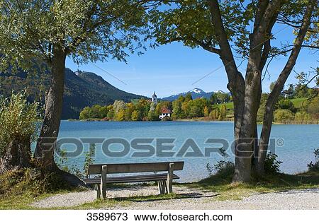 Stock Image - Weißensee am Weißensee, Bavaria, Germany, Europe . Fotosearch