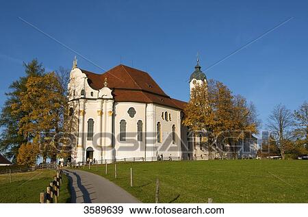 Wieskirche, Steingaden, Bavaria, Germany, Europe View Large Photo Image Stock Photo - Wieskirche, Steingaden, Bavaria, Germany, Europe . Fotosearch