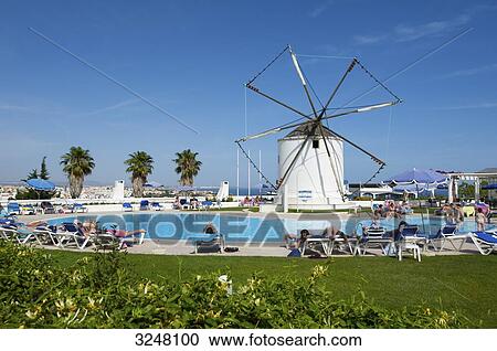 Stock Image - Windmill Resort, Albufeira, Algarve, Portugal . Fotosearch