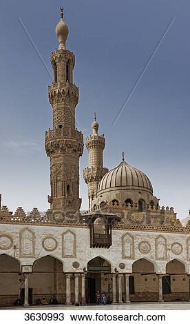 Stock Image - Al-Azhar Mosque, Cairo, Egypt . Fotosearch