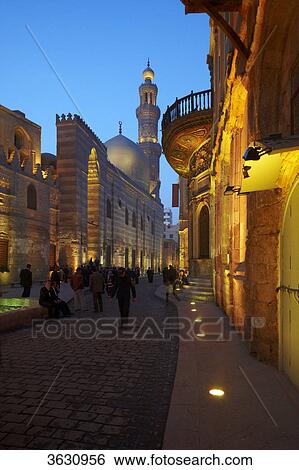 Stock Photograph - Al-Azhar Mosque, Cairo, Egypt . Fotosearch