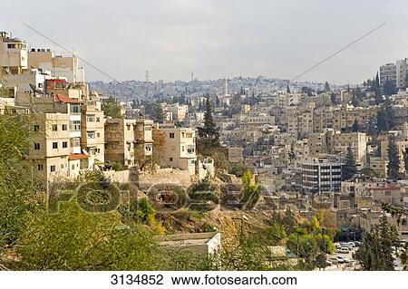 Amman, Jordan View Large Photo Image Stock Image - Amman, Jordan . Fotosearch