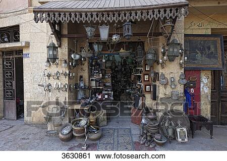 Antique shop in Cairo, Egypt View Large Photo Image Stock Image - Antique shop in Cairo, Egypt . Fotosearch