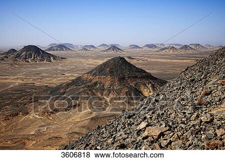 Black Desert, Libyan Desert, Egypt, Africa View Large Photo Image Stock Photo - Black Desert, Libyan Desert, Egypt, Africa . Fotosearch