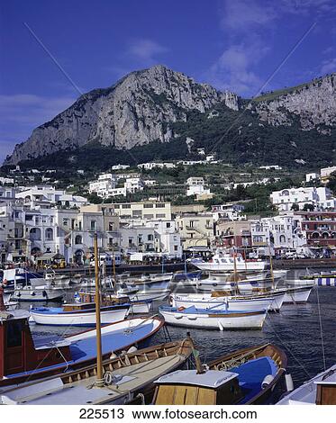 Boats moored at harbor View Large Photo Image Stock Image - Boats moored at harbor . Fotosearch