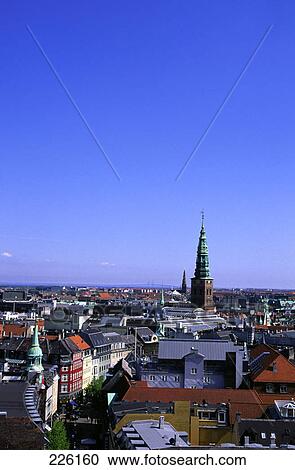 Buildings in city, Copenhagen, Denmark View Large Photo Image Stock Image - Buildings in city, Copenhagen, Denmark . Fotosearch
