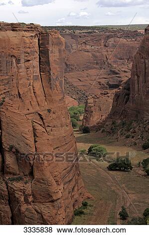 Stock Photo - Canyon De Chelly, Arizona, USA, bird's eye view . Fotosearch