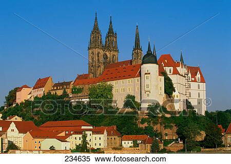 Castle on hill, Albrechtsburg Castle, Meissen, Saxony, Germany View Large Photo Image Stock Photography - Castle on hill, Albrechtsburg Castle, Meissen, Saxony, Germany . Fotosearch