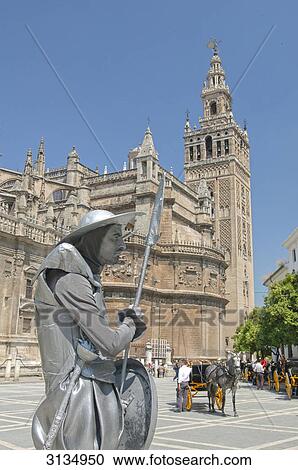 Cathedral and Giralda tower, Sevilla, Andalucia, Spain View Large Photo Image Stock Image - Cathedral and Giralda tower, Sevilla, Andalucia, Spain . Fotosearch
