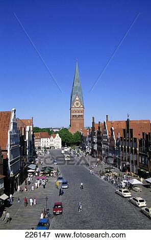 Stock Photo - Church in city, Saxony, Germany . Fotosearch