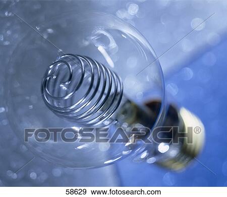Stock Photo - Close-up of fluorescent light . Fotosearch