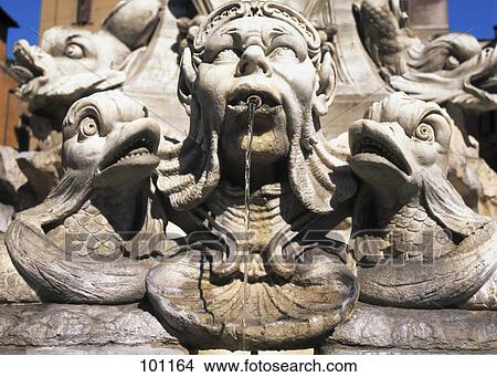 Close-up of fountain, Pantheon, Rome, Italy View Large Photo Image Picture - Close-up of fountain, Pantheon, Rome, Italy . Fotosearch