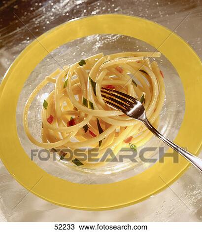 Close-up of spaghetti and fork on plate View Large Photo Image Stock Image - Close-up of spaghetti and fork on plate . Fotosearch