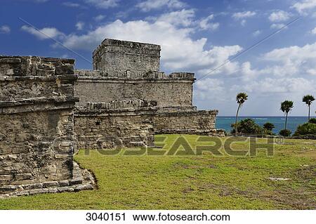 Complex of buildings at the Maya ruin site of Tulum, Riviera Maya, Mexico View Large Photo Image Stock Image - Complex of buildings at the Maya ruin site of Tulum, Riviera Maya, Mexico . Fotosearch