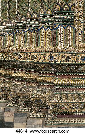 Decorated columns of temple, Wat Phra Kaeo, Bangkok, Thailand View Large Photo Image Picture - Decorated columns of temple, Wat Phra Kaeo, Bangkok, Thailand . Fotosearch