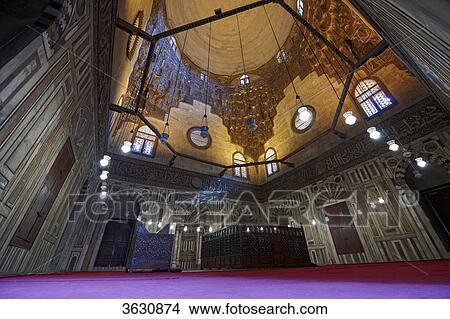 Dome in the Sultan Hassan Mosque, Cairo, Egypt View Large Photo Image Picture - Dome in the Sultan Hassan Mosque, Cairo, Egypt . Fotosearch