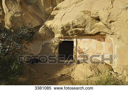 Entrance of a rock-hewn church, Georgia View Large Photo Image Stock Photography - Entrance of a rock-hewn church, Georgia . Fotosearch