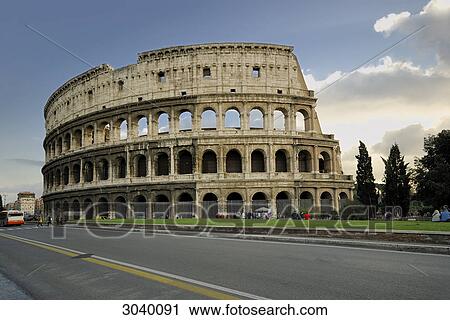 Exterior view of the Colosseum, Rome, Italy View Large Photo Image Stock Image - Exterior view of the Colosseum, Rome, Italy . Fotosearch