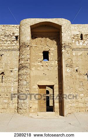 Facade of castle, Qasr Kharana, Jordan View Large Photo Image Stock Photo - Facade of castle, Qasr Kharana, Jordan . Fotosearch