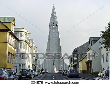 Facade of church, Reykjavik church, Reykjavik, Iceland View Large Photo Image Stock Photograph - Facade of church, Reykjavik church, Reykjavik, Iceland . Fotosearch