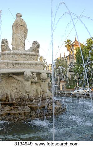 Fountain, Sevilla, Andalucia, Spain View Large Photo Image Stock Photo - Fountain, Sevilla, Andalucia, Spain . Fotosearch