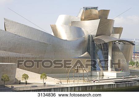 Stock Photograph - Guggenheim Museum, Bilbao, Spain . Fotosearch