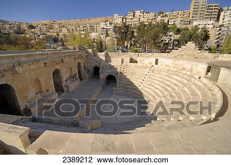 High angle view of empty seats of amphitheatre, Amman, Jordan View Large Photo Image Stock Image - High angle view of empty seats of amphitheatre, Amman, Jordan . Fotosearch