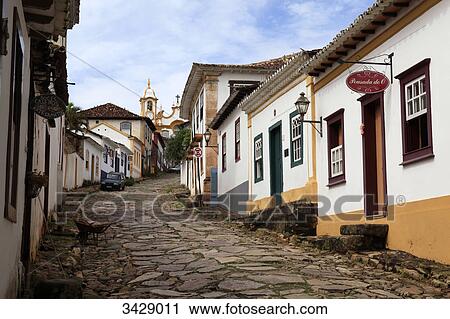 Houses in the old town of Tiradentes, Minas Gerais, Brazil, low angle view View Large Photo Image Stock Image - Houses in the old town of Tiradentes, Minas Gerais, Brazil, low angle view . Fotosearch