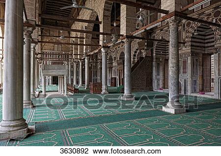 Interior shot of the Mosque of Sultan al-Muayyad, Cairo, Egypt View Large Photo Image Stock Image - Interior shot of the Mosque of Sultan al-Muayyad, Cairo, Egypt . Fotosearch