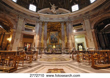 Interiors of church, Sant'Andrea al Quirinale, Quirinal Hill, Rome, Latium, Italy View Large Photo Image Stock Image - Interiors of church, Sant'Andrea al Quirinale, Quirinal Hill, Rome, Latium, Italy . Fotosearch