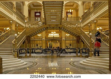 Interiors of post office, Palacio de Correos, Mexico City, Mexico View Large Photo Image Stock Image - Interiors of post office, Palacio de Correos, Mexico City, Mexico . Fotosearch