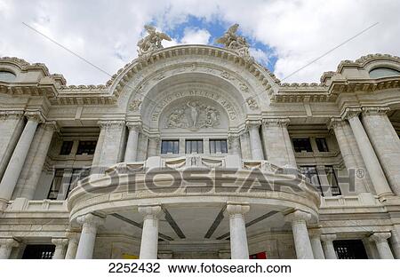 Low angle view of opera house, Palacio de Bellas Artes, Mexico City, Mexico View Large Photo Image Stock Image - Low angle view of opera house, Palacio de Bellas Artes, Mexico City, Mexico . Fotosearch