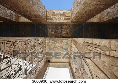 Stock Image - Medinet Habu, Luxor, Egypt, Africa . Fotosearch