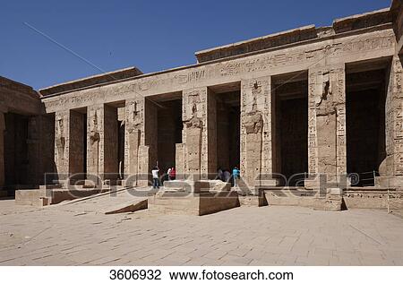 Stock Image - Medinet Habu, Luxor, Egypt, Africa . Fotosearch