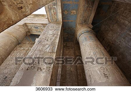 Medinet Habu, Luxor, Egypt, Africa View Large Photo Image Stock Image - Medinet Habu, Luxor, Egypt, Africa . Fotosearch
