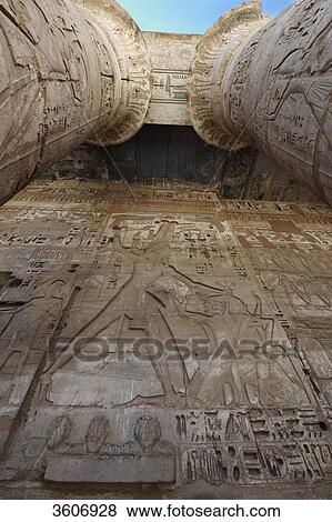 Stock Photo - Medinet Habu, Luxor, Egypt, Africa . Fotosearch