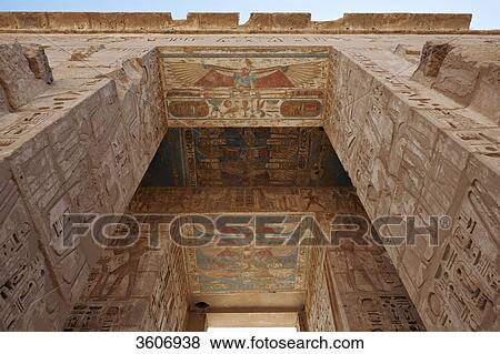 Medinet Habu, Luxor, Egypt, Africa View Large Photo Image Stock Photo - Medinet Habu, Luxor, Egypt, Africa . Fotosearch