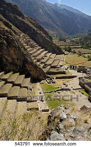 Old ruins in valley, Ollantaytambo, Urubamba Province, Cusco Region, Peru View Large Photo Image Stock Image - Old ruins in valley, Ollantaytambo, Urubamba Province, Cusco Region, Peru . Fotosearch