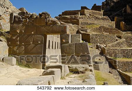 Old ruins in valley, Ollantaytambo, Urubamba Province, Cusco Region, Peru View Large Photo Image Stock Image - Old ruins in valley, Ollantaytambo, Urubamba Province, Cusco Region, Peru . Fotosearch