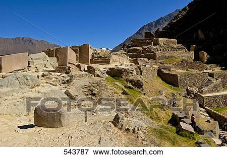 Old ruins in valley, Ollantaytambo, Urubamba Province, Cusco Region, Peru View Large Photo Image Stock Photo - Old ruins in valley, Ollantaytambo, Urubamba Province, Cusco Region, Peru . Fotosearch